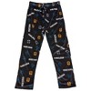 Mens Star Wars The Mandalorian Helmets and Logo All Over Print Sleep Pants - 3 of 3