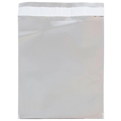 JAM Paper 6.25 x 7.875 Open End Foil Envelopes w/Self-Adhesive Closure Silver 01323303B