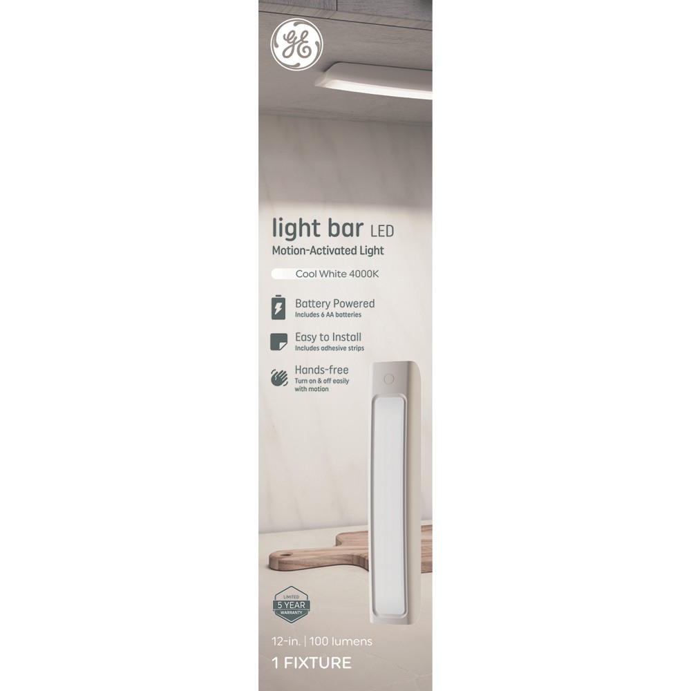 GE 12'' Motion Sensor Bar Light Bulb