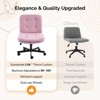 Karl Home | Tufted Teddy Fleece Swivel Chair With Reclining And Foot Studs - 4 of 4