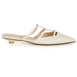Women's Plus Size WIDE FIT Azelea Slide - cream | CITY CHIC - 1 of 4