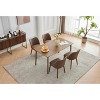 Upholstered Dining Chairs Set of 2, Modern Fabric Dining Room Kitchen Side Chair for Restaurant,Upholstered Fabric Accent Chairs - 3 of 4