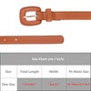INSPIRE CHIC Womens 0.7" Width Textured Faux Leather Waist Belts 1Pc - 4 of 4