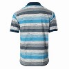 Gioberti Men's Club Stripe Polo Shirt - Short Sleeve, Regular Fit, Yarn Dye - 2 of 3