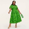 Women's Ribbon Short Sleeve Midi Shirtdress - kate spade new york x Target Green - 3 of 4