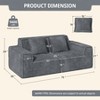 Racxily 75'' Modern Loveseat Sofa, No Assembly Required Comfy Deep Seat Couches 1 pcs for Living Room, Bedroom, Apartment - 3 of 4