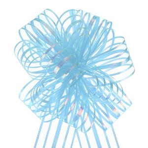 Unique Bargains Christmas Wedding Car Basket Gift Wrapping Big Organza Pull Bow 10 Pcs - 1 of 4