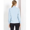 INSPIRE CHIC Women's Long Sleeve Pleated Tie Neck Office Blouses - 4 of 4