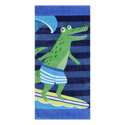 Unique Bargains Animal Pattern Quick Drying Lightweight Cotton Beach Towel 32" x 64"