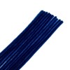 John Bead Fluffy Pipe Cleaners Chenille Stems for Art School Craft Supplies, 12in x 6mm Blue 100 Pieces - 2 of 3