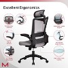 UNISOAR Mesh Chair Adjustable Lumber & Headrest Office Ergonomic Computer Desk Chair - 3 of 4