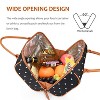 Women's Fashionable Insulated Lunch Bag with Leather Handle, Kids  Leakproof Lunch Cooler Tote, Reusable Lunch Box - Tirrinia - 2 of 4