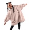 The Bare Homey - Kids Wearable Blanket - Fleece Side Pockets - 2 of 4