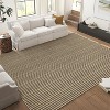 Area Rug, Boho Striped Print Washable Rug for Bedroom, Modern Non-Slip Large Area Rugs for Dining Room Living Room - 2 of 4