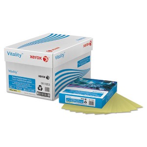 xerox Multipurpose Pastel Colored Paper, 20 lb Bond Weight, 8.5 x 11, Yellow, 500/Ream - 1 of 1