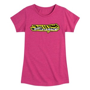 Girls' - Hot Wheels - Horizontal Chest Fitted Short Sleeve Graphic T-Shirt - 1 of 4