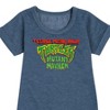 Girls' - Teenage Mutant Ninja Turtles - Movie Logo Graphic Short Sleeve Fleece Dress - 2 of 4