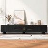 NicBex TV Stand for TVs up to 80 Inches,Entertainment Center with Glass Door,2 Drawers and Cabinets - 2 of 4