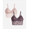 Women's 2-Pack Longline Lace Bralette - Danskin - 4 of 4