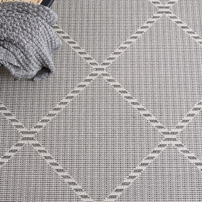 Augustine Black Synthetic Flat Woven 5' x 7' Area Rug