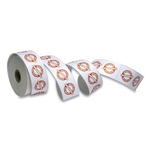 Iconex Tamper Seal Label, 1.88 x 6, Red/White, 500/Roll, 4 Rolls/Carton - 1 of 1