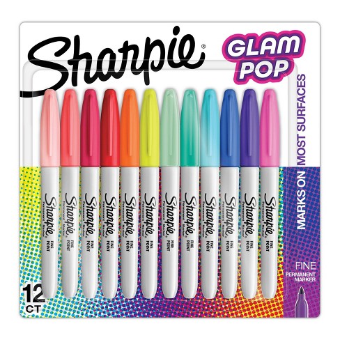 Sharpie 25pk Permanent Markers Fine Tip Multicolored : Target