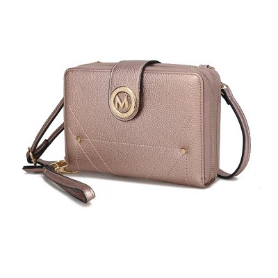 MKF Collection Sage Wallet Crossbody Bag with Optional Wristlet by Mia K