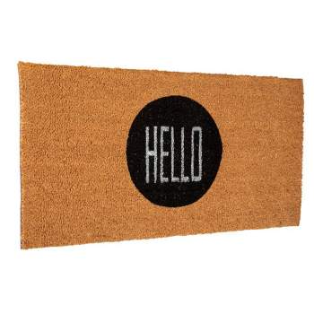 Coir Door Mat "Hello" - Storied Home
