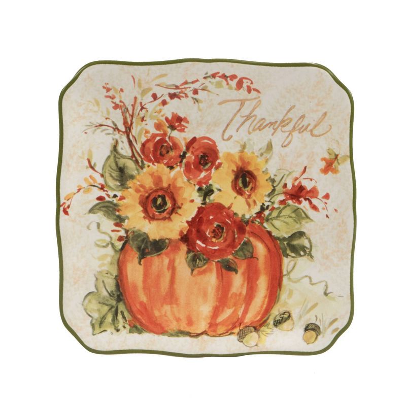 Set of 4 Harvest Morning Canape Dining Plates - Certified International, 2 of 7