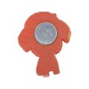 Unique Bargains Decorative Magnets Magnetic Fridge Sticker Irregular Shape Synthetic Resin Orange Red 1Pc - 3 of 3