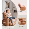 TROPOW Oversized Wide Recliner Chair-360°Rocker Swivel Recliner,PU Leather Large Manual Recliner for Adults，Comfortable Lazy Chair with 1.5X Sponge - 4 of 4