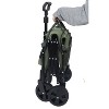 Expandable Dual-Layer Utility Wagon with 100% Extra Space - Grocery Cart for Camping, Shopping, Sports, Gardening, Fishing, Supports 225lbs - 2 of 4