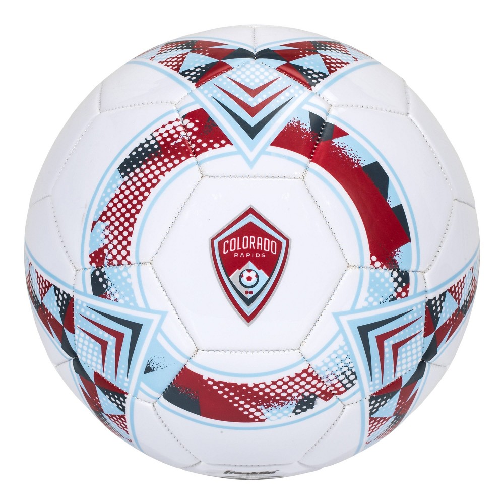 MLS Colorado Rapids Size 5 Soccer Ball: Rubber Bladder,