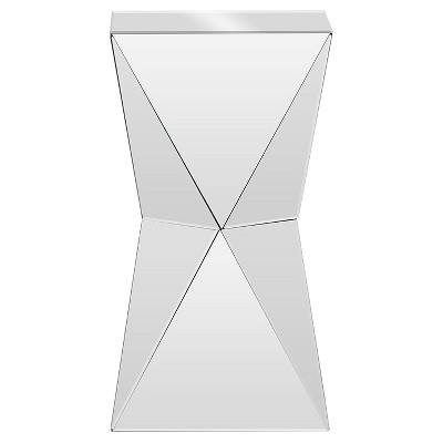 Rebecca Multi-Faceted Mirrored Glass Side Table