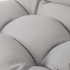 ARTPLAN Seat/Back Outdoor Chair Cushion,Set of 4 Patio Chair Cushion with Tie,Tufted Replacement for Patio Furniture,40x20x4 Inches,4 Count - 4 of 4