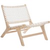 Luna Leather Woven Accent Chair  - Safavieh - 3 of 4