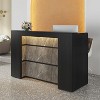 Tribesigns 63 Inches LED Lights Reception Desk - 2 of 4