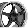 OE Wheels LLC CV05-D17095-5475-54BM Black Wheel with Machined Lip Painted (17 x 9.5 inches /5 x 120 mm, 54 mm Offset) - 3 of 3
