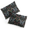 Twin Extra Long Emanuela Carratoni Peacocks and Berries Polyester Comforter + Pillow Shams Blue - Deny Designs - 4 of 4