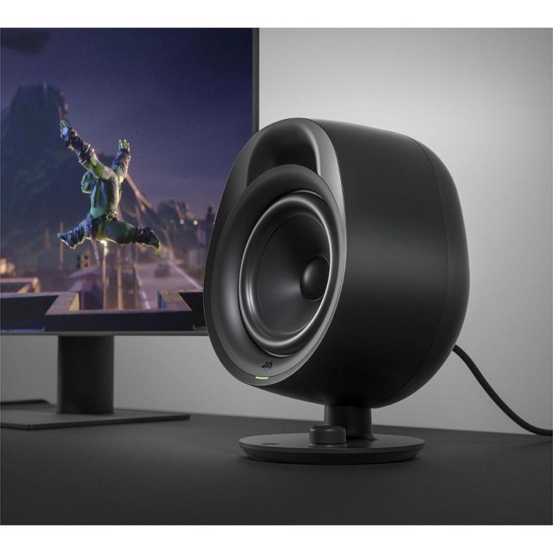 SteelSeries 61534 Arena 3 Bluetooth Gaming Speakers with Polished 4" Drivers (2-Piece) Black Certified Refurbished, 3 of 4