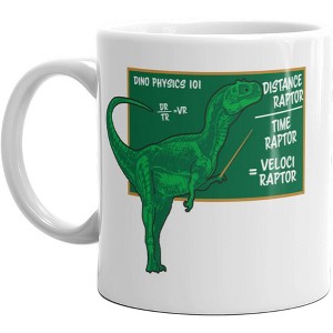 Crazy Dog T-Shirts Velociraptor Mug Funny Math Dinosaur Sarcastic Coffee Cup-11oz - 1 of 4