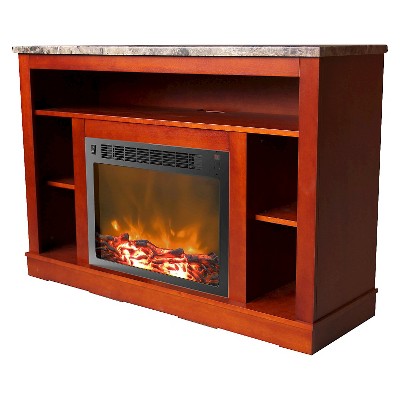Cambridge CAM5021-1CHR Seville Fireplace Mantel with Electronic Fireplace Insert Cherry