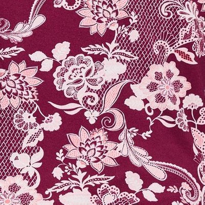 deep claret floral lace