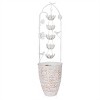 Alpine Corporation 30" Metal White Rustic Sculptural Fountain: Iron Garden Decor, Electric Unlit Water Feature - 2 of 4