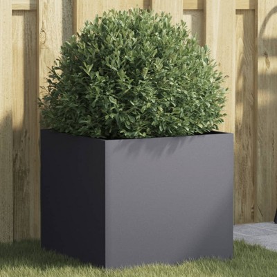 VidaXL Planter Anthracite 16.5 in.x15.7 in.x15.4 in. Cold-rolled Steel