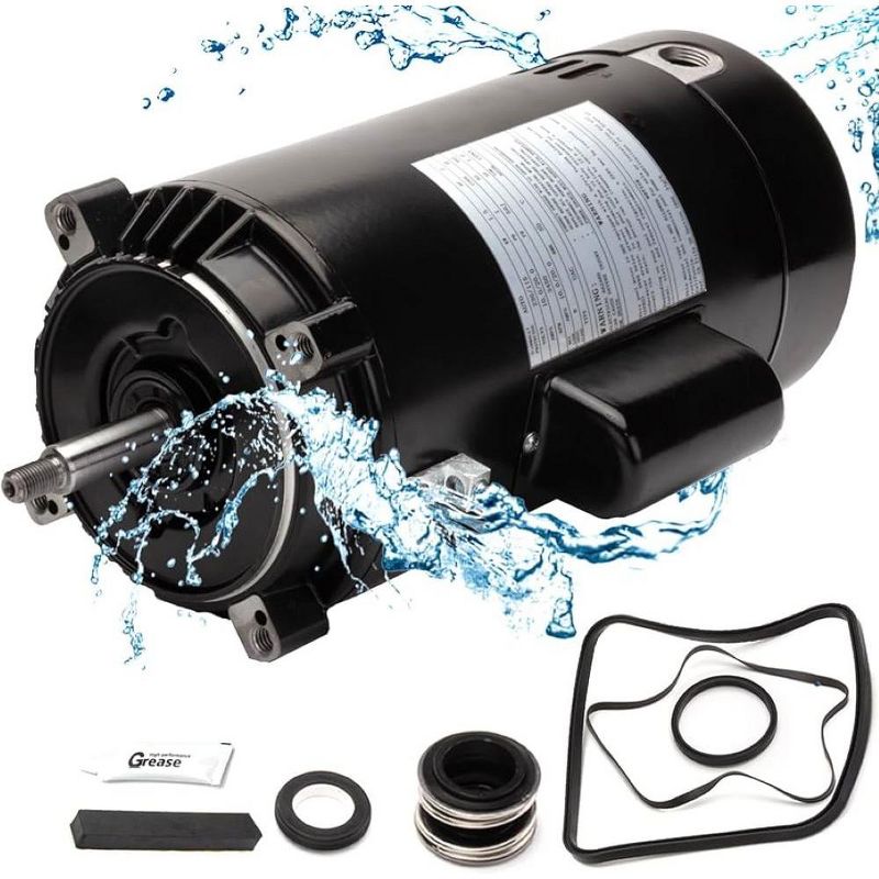 AO Smith Swimming Pool Motor UST1202 C-Face Round Flange 2 HP Brand New, 5 of 6