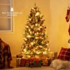 Costway 5/6/7 FT Artificial Christmas Tree with 602/806/1072 Branch Tips, 190/270/350 Warm White LED Lights - 3 of 3