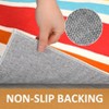 Modern Washable Area Rug Sunrise Colorful Indoor Throw Carpet for Living Room Bedroom - 4 of 4