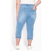 Avenue Women's Plus Size Nikita Crop Jean - 3 of 4