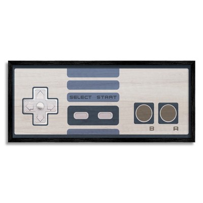 Stupell Industries Vintage Video Game Entertainment System Classic Controller Blue